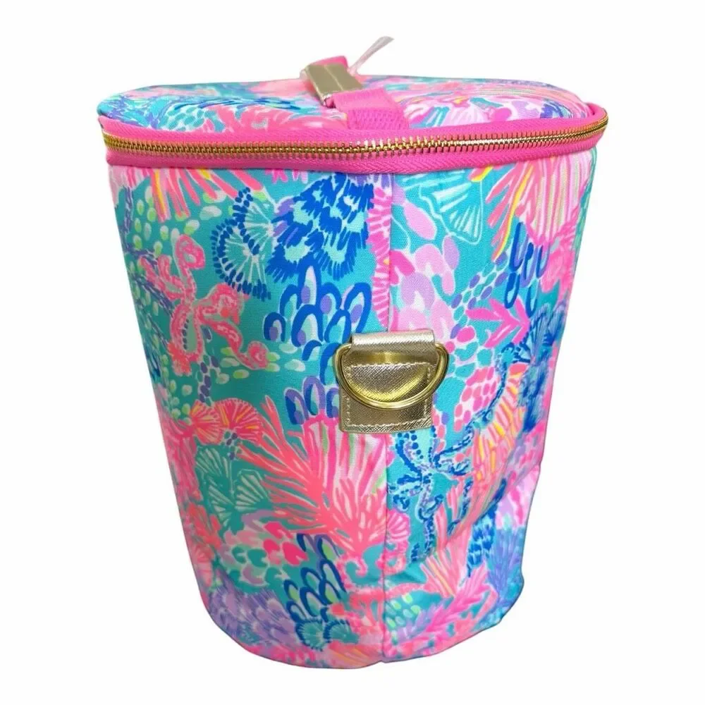NEW Lilly Pulitzer Insulated Beach Cooler Bag Splendor in the Sand Crossbody Tot
